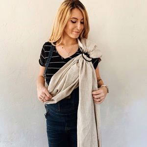 Linen Ring Sling Baby Carrier
